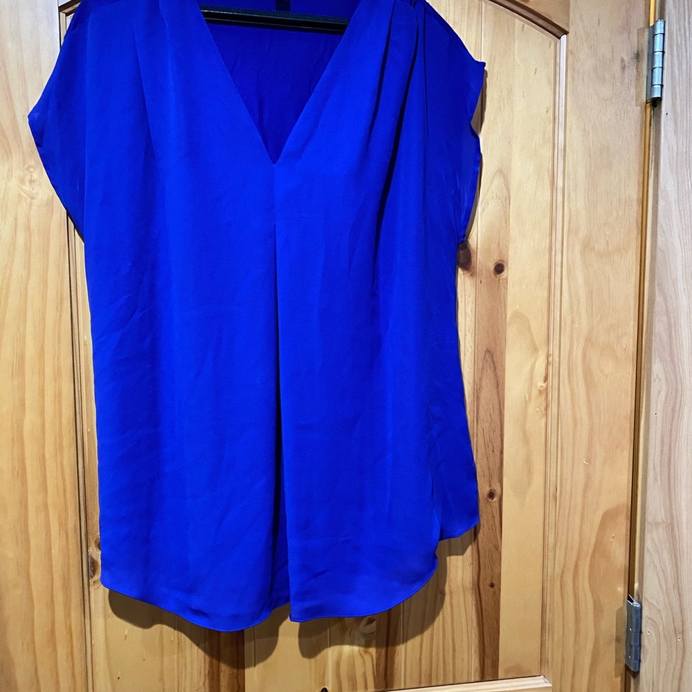 XL royal blue blouse